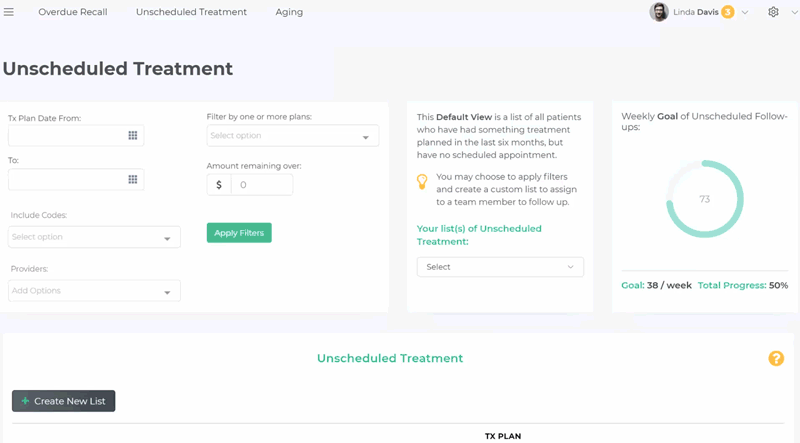 Patient Call Lists for Accountability