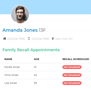 Overdue Recall Patient Follow up from Open Dental