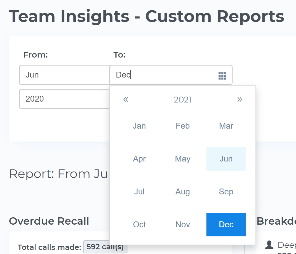 Team Insights - Custom Reports