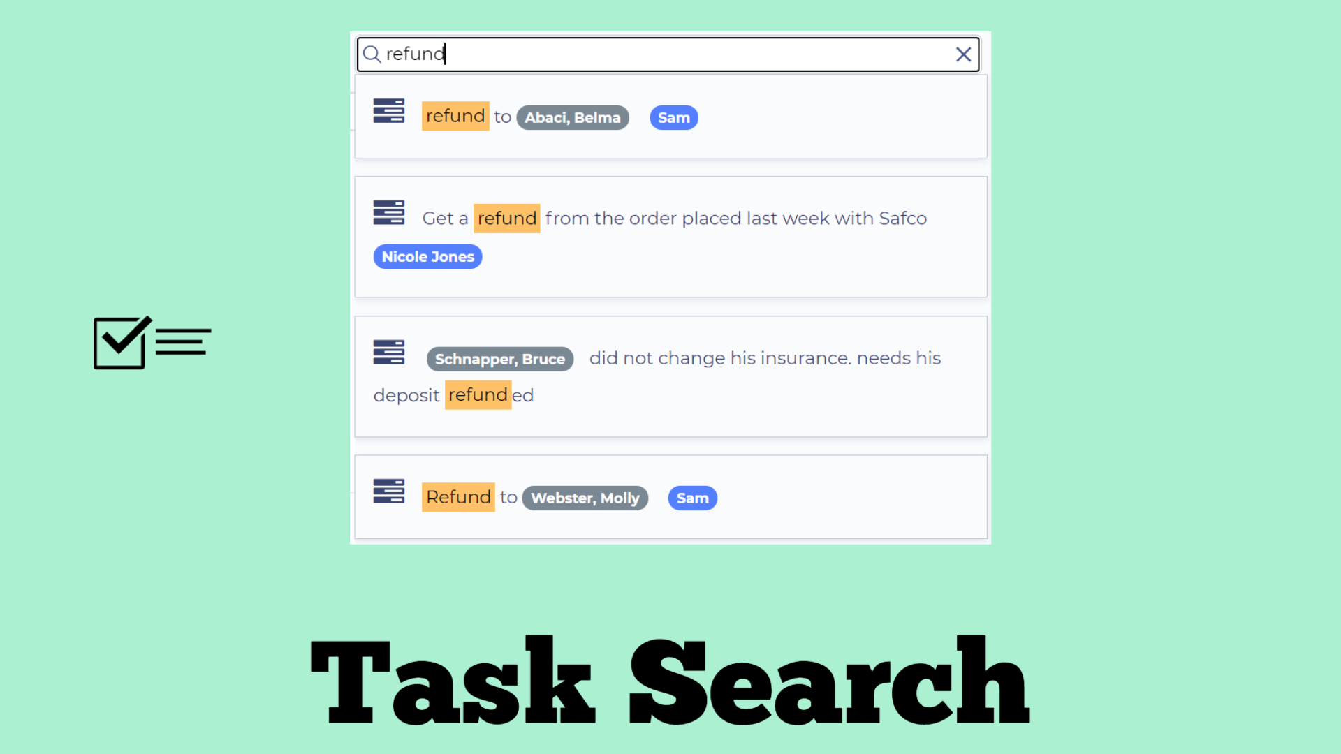 Teamio Opendental Tasks Search
